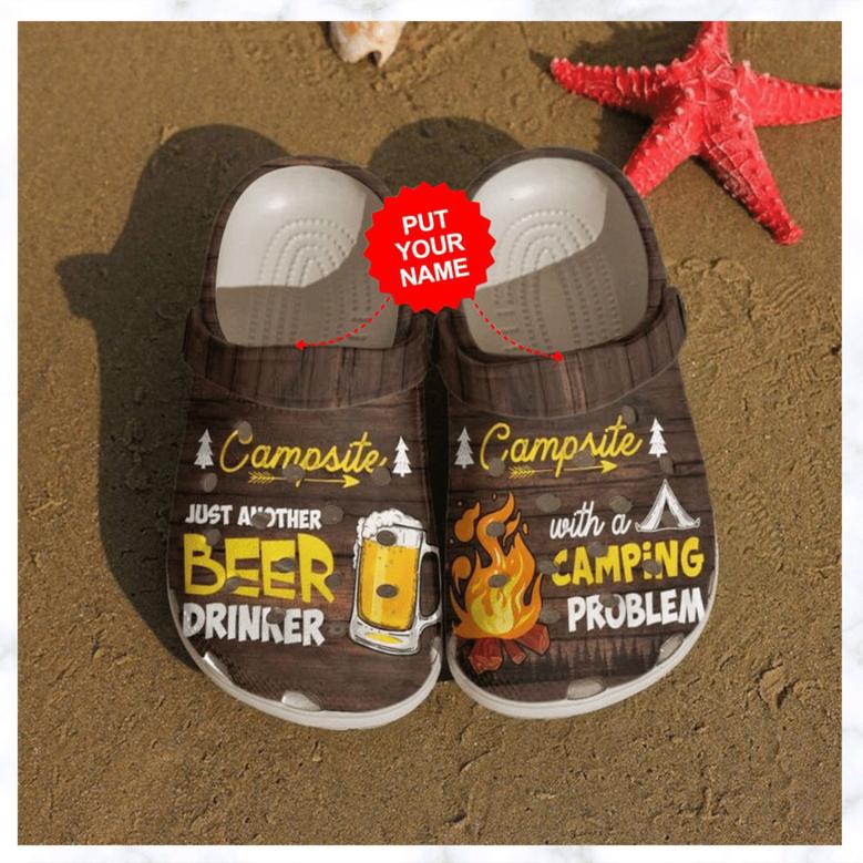 Camping Beer And Campfire Clog Shoes Best Gifts For Camper Camping