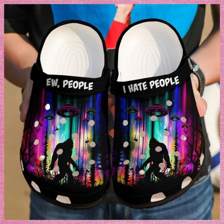 Camping Ew People I Hate People For Men And Women Gift For Fan Classic Water Rubber Clog Shoes Comfy Footwear