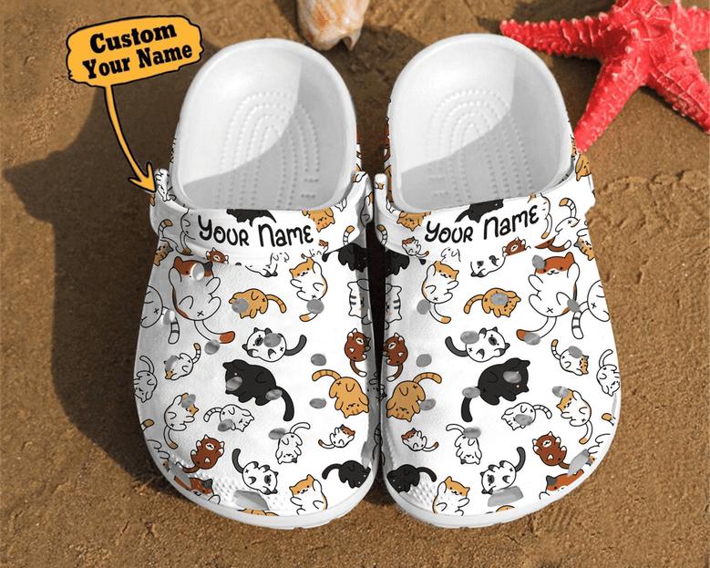 Cat - Personalized Cat Pattern Gift For Lovers Comfortable Summer Clog Shoes For Men And Women