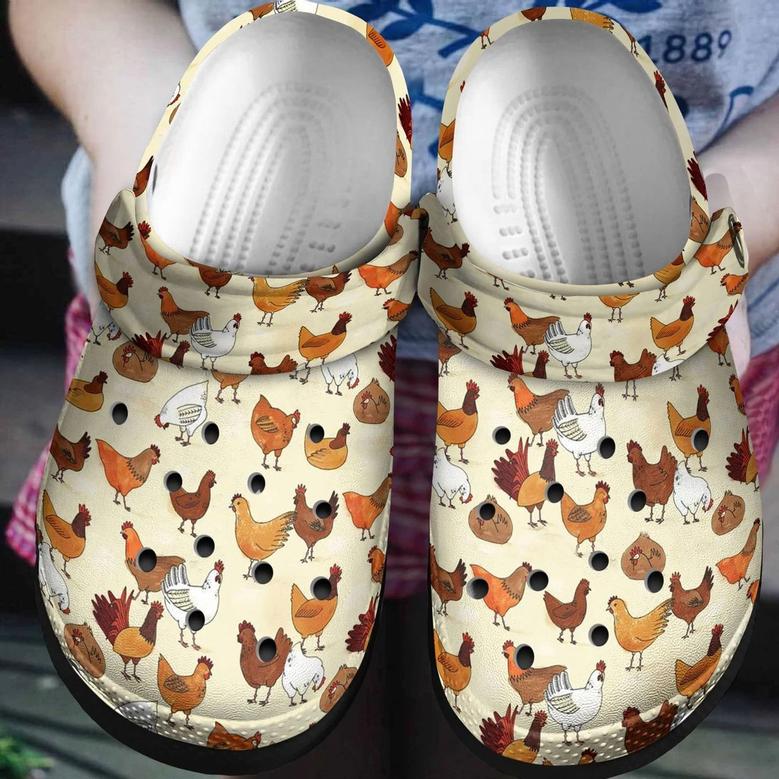 Chicken Funny Shoes - Farm Loves Chicken Outdoor Shoes Gift For Chicken Lovers