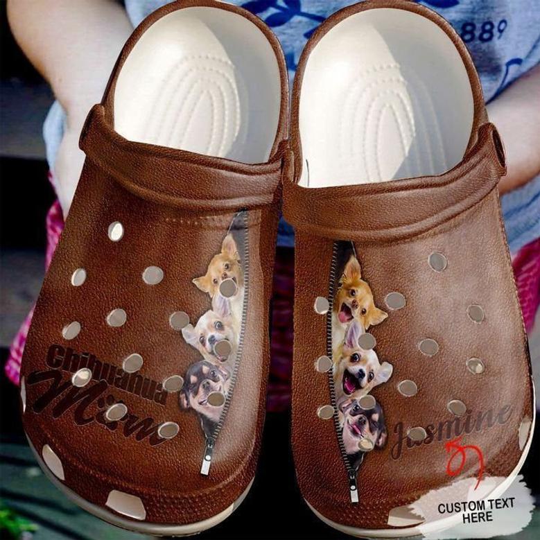 Chihuahua Personalized Animal Rubber Clog Shoes Comfy Footwear