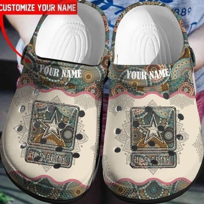 Custom Name Style Us Army Rubber Clog Shoes Comfy Footwear