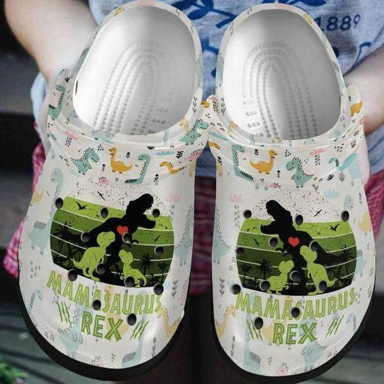 Cute Dinosaur Mamasaurus Rex Icon Personalized 7 Gift For Lover Rubber Clog Shoes Comfy Footwear
