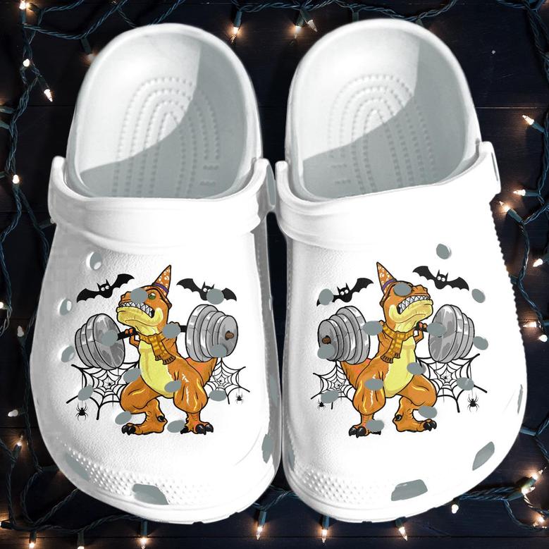 Dinosaur Gym Halloween Custom Shoes - Funny Halloween Character Outdoor Shoes Gift For Men Women