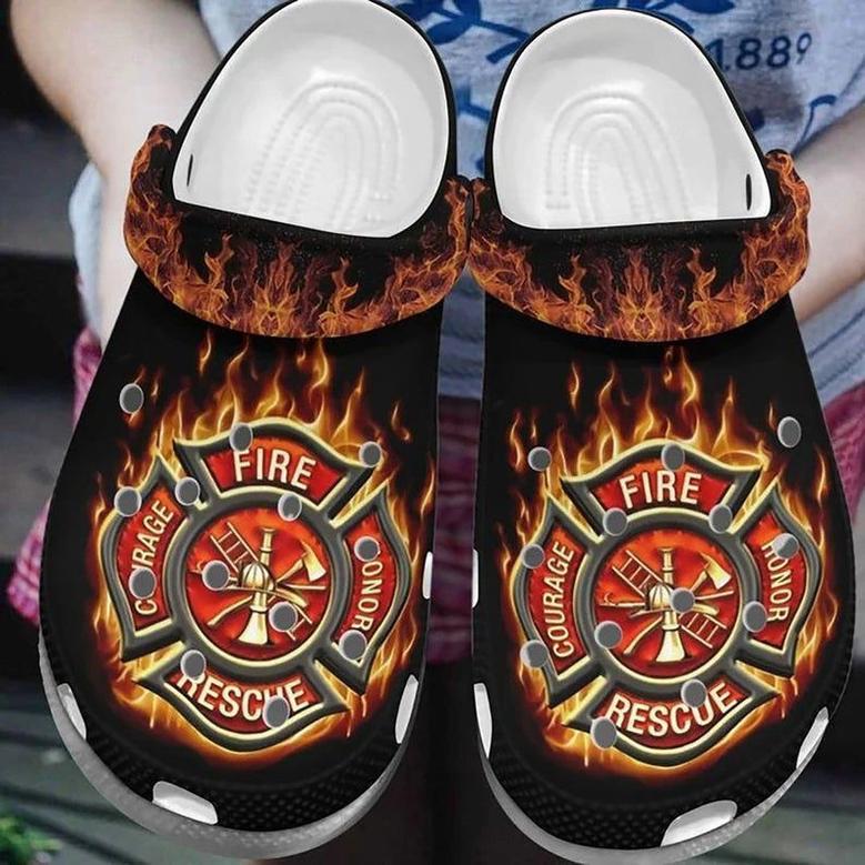 Firefighter Firefighter Shoes Proud Firefighter Rubber Clog Shoes Comfy Footwear
