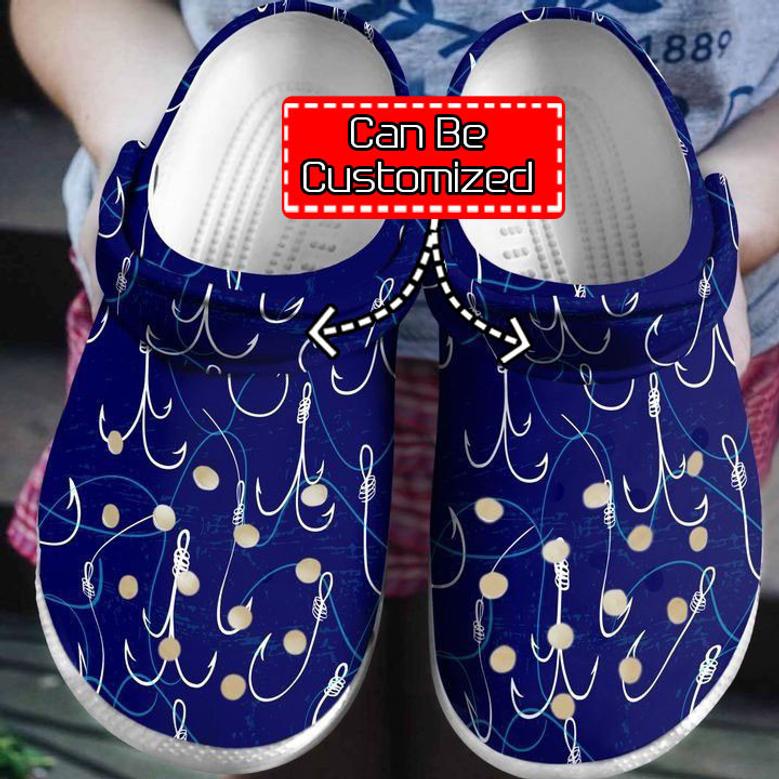 Fishing - Personalized Fishing Hook Clogs Shoes For Men And Women