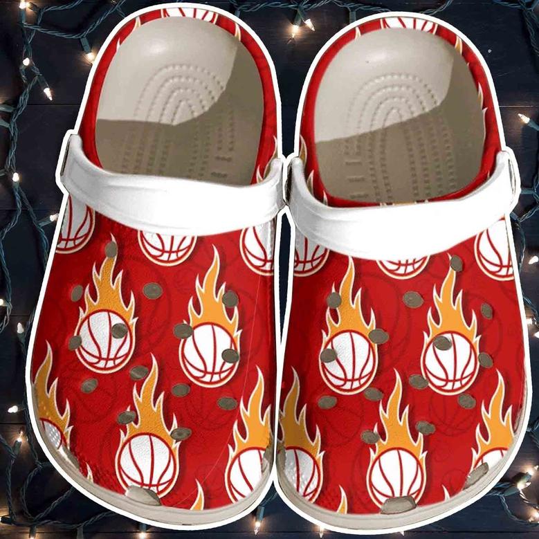 Flaming Hot Baseball Ball Clogs Shoes For Men Women