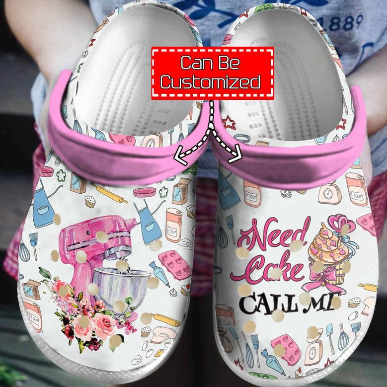 Personalized Baking Need Cake Call Me Classic Clogs Shoes For Men And Women
