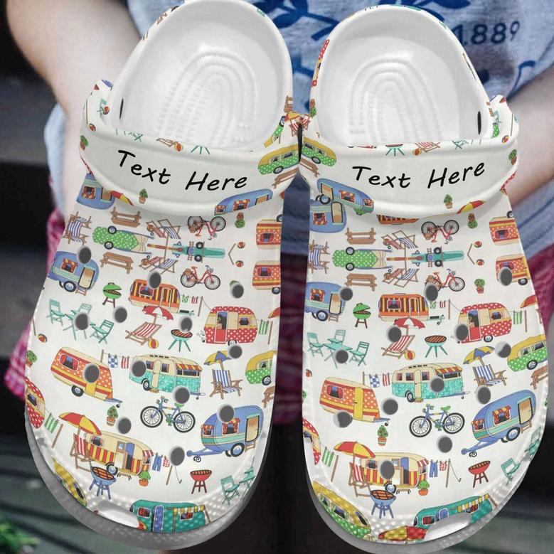 Time To Camp With Cars Rubber Clog Shoes Comfy Footwear