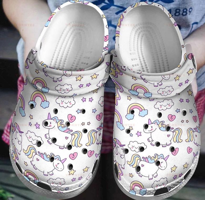 Unicorns Magic Dream Gift For Lover Rubber Clog Shoes Comfy Footwear