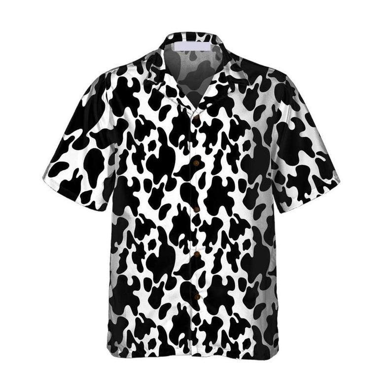 COW PRINT SEAMLESS PATTERN All Printed Hawaiian Shirt, Farm Hawaiian Shirt, Farmer Hawaii