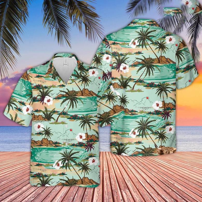 Customized Flower Pattern 04 Trucker Hawaiian Shirt, Farm Hawaiian Shirt, Farmer Hawaii