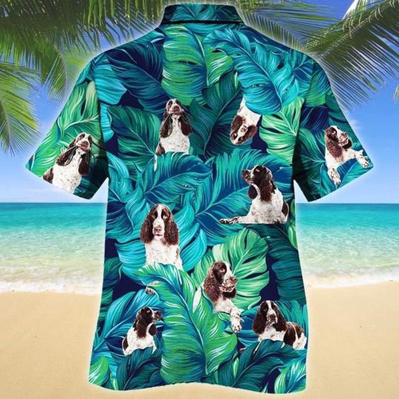 English Springer Spaniel Dog Lovers Hawaiian Style For Summer Hawaiian Shirt, Farm Hawaiian Shirt, Farmer Hawaii