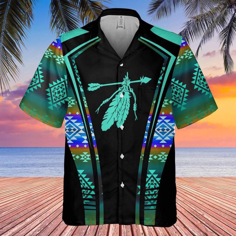 Feather On Shirt Native American Hawaiian Shirt, America Shirt, Native American Hawaiian Shirt