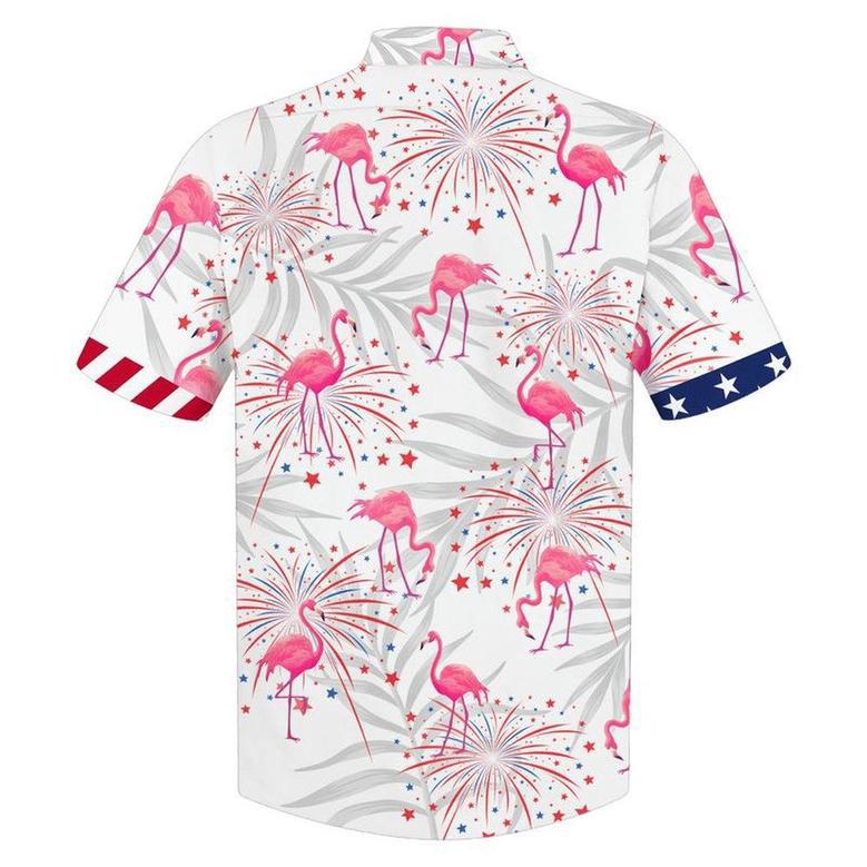 Happy Independence Day Flamingo Firework Hawaiian Shirt, Farm Hawaiian Shirt, Farmer Hawaii