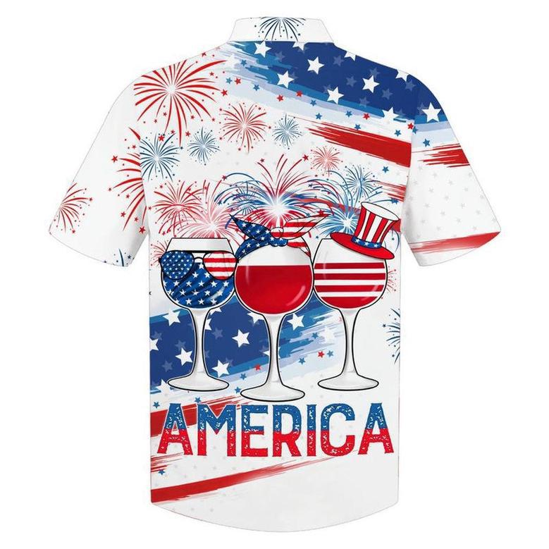 Happy Independence Day Wine Hawaiian Shirt, Farm Hawaiian Shirt, Farmer Hawaii