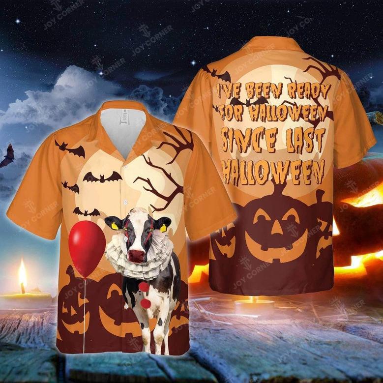 Holstein Has Been Ready For Halloween Hawaiian Shirt, Farm Hawaiian Shirt, Farmer Hawaii