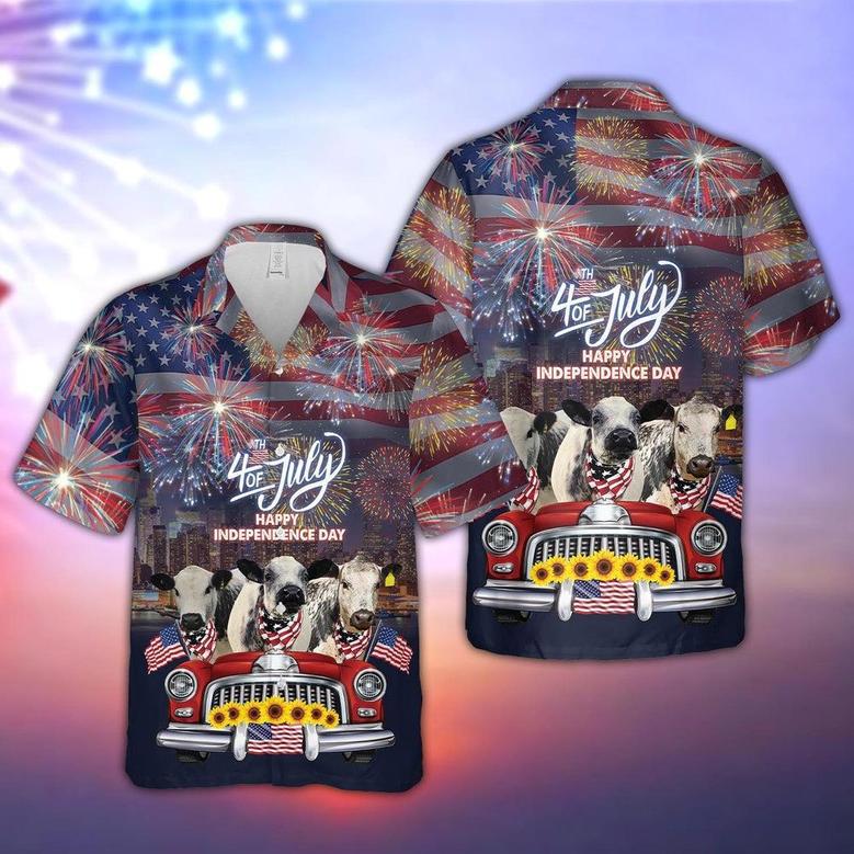 Independence Day Speckle Park Hawaiian Shirt, Farm Hawaiian Shirt, Farmer Hawaii