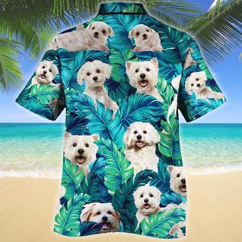 Maltese Dog Lovers Hawaiian Style For Summer Hawaiian Shirt, Farm Hawaiian Shirt, Farmer Hawaii