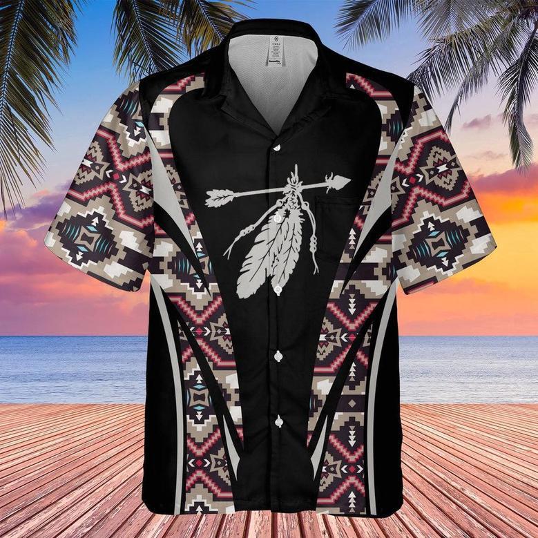 Musical Feather Native American Hawaiian Shirt, America Shirt, Native American Hawaiian Shirt