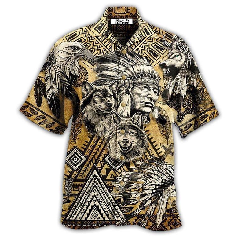 Native Born To Be A Native American Vintage Hawaiian Shirt, Native America Shirt, Native American Hawaiian Shirt