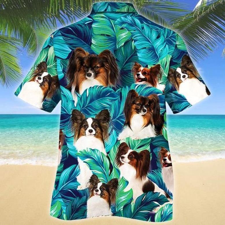 Papillon Dog Lovers Hawaiian Style For Summer Hawaiian Shirt, Farm Hawaiian Shirt, Farmer Hawaii