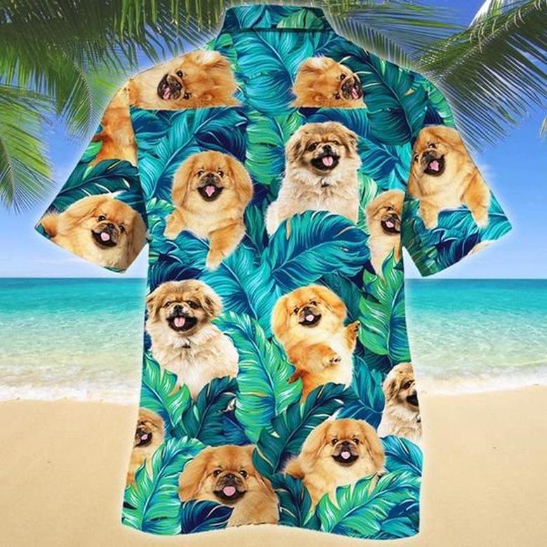 Pekingese Dog Lovers Hawaiian Style For Summer Hawaiian Shirt, Farm Hawaiian Shirt, Farmer Hawaii