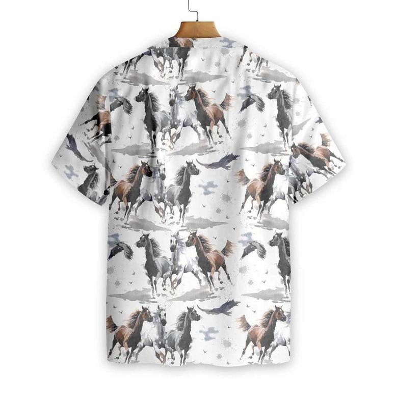 RACING HORSES Hawaiian Shirt, Farm Hawaiian Shirt, Farmer Hawaii