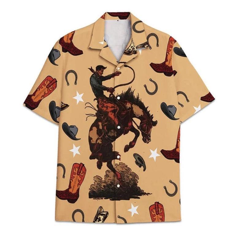 Ridding Horse All Over Printed Hawaiian Shirt, Farm Hawaiian Shirt, Farmer Hawaii