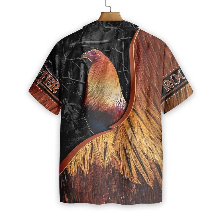 ROOSTER ON THE FARM All Printed Hawaiian Shirt, Farm Hawaiian Shirt, Farmer Hawaii