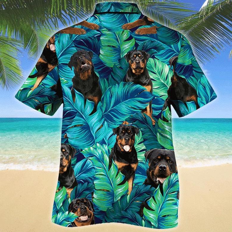 Rottweiler Dog Lovers Hawaiian Style For Summer All Printed Hawaiian Shirt, Farm Hawaiian Shirt, Farmer Hawaii