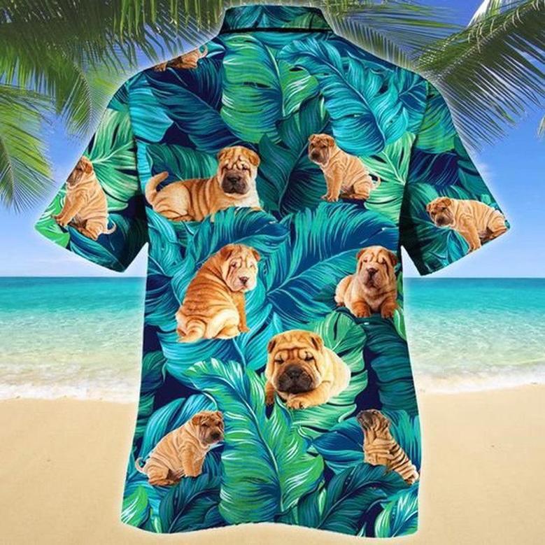 Shar Pei Dog Lovers Hawaiian Style For Summer All Printed Hawaiian Shirt, Farm Hawaiian Shirt, Farmer Hawaii