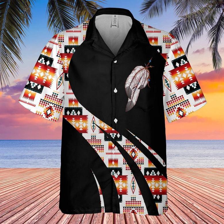 Soaring Feather Explore The World Freely Native American Hawaiian Shirt, America Shirt, Native American Hawaiian Shirt