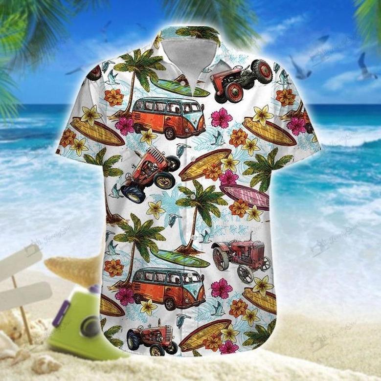 Tractor Hawaiian Theme 2 Hawaiian Shirt, Farm Hawaiian Shirt, Farmer Hawaii