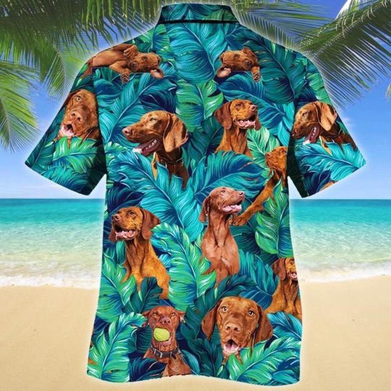 Vizsla Dog Lovers Hawaiian Style For Summer Hawaiian Shirt, Farm Hawaiian Shirt, Farmer Hawaii