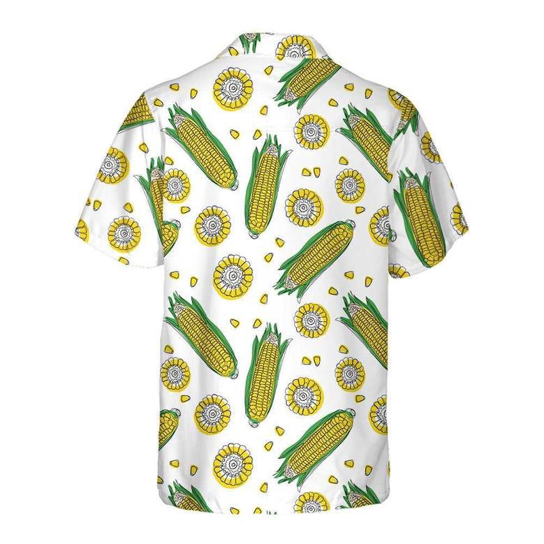 Yellow Corncobs Corn All Over Printed Hawaiian Shirt, Farm Hawaiian Shirt, Farmer Hawaii