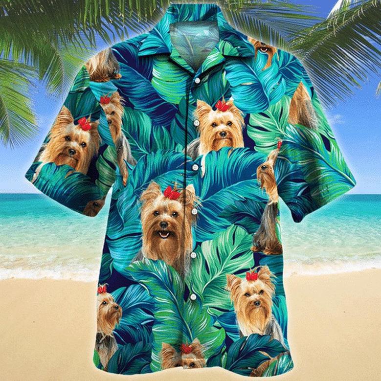 Yorkshire Terrier Dog Lovers Hawaiian Style For Summer Hawaiian Shirt, Farm Hawaiian Shirt, Farmer Hawaii