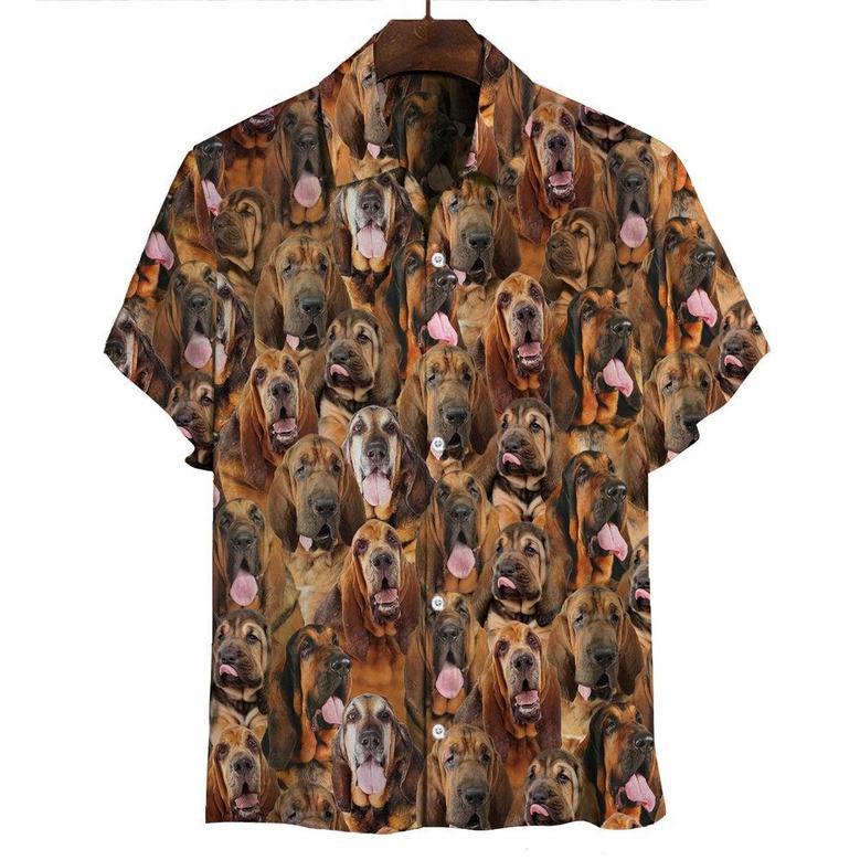 You Will Have A Bunch Of Bloodhounds All Over Printed Hawaiian Shirt, Farm Hawaiian Shirt, Farmer Hawaii