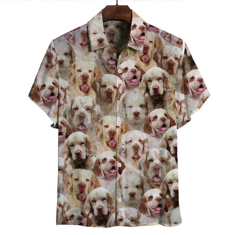 You Will Have A Bunch Of Clumber Spaniels All Over Printed Hawaiian Shirt, Farm Hawaiian Shirt, Farmer Hawaii