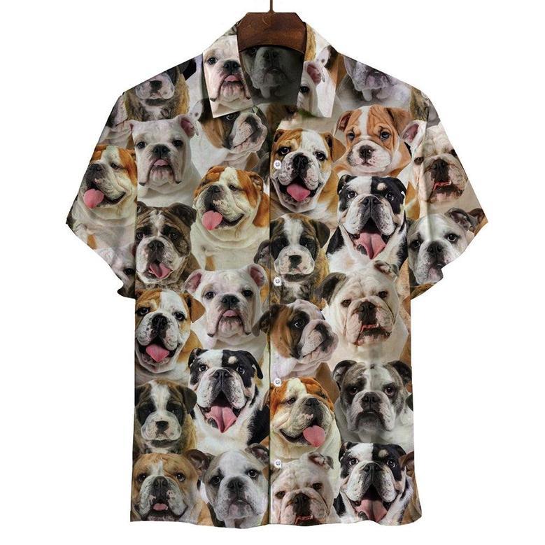 You Will Have A Bunch Of English Bulldogs All Over Printed Hawaiian Shirt, Farm Hawaiian Shirt, Farmer Hawaii