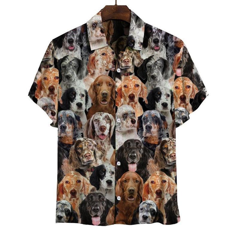 You Will Have A Bunch Of English Setters All Over Printed Hawaiian Shirt, Farm Hawaiian Shirt, Farmer Hawaii