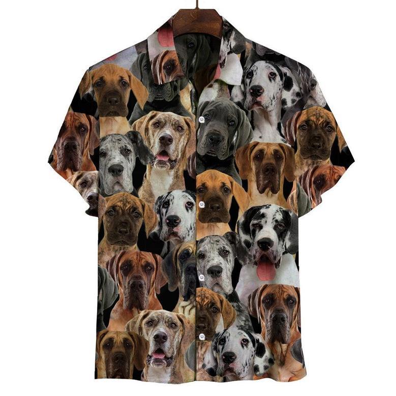 You Will Have A Bunch Of Great Danes All Over Printed Hawaiian Shirt, Farm Hawaiian Shirt, Farmer Hawaii