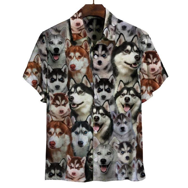 You Will Have A Bunch Of Huskies All Over Printed Hawaiian Shirt, Farm Hawaiian Shirt, Farmer Hawaii