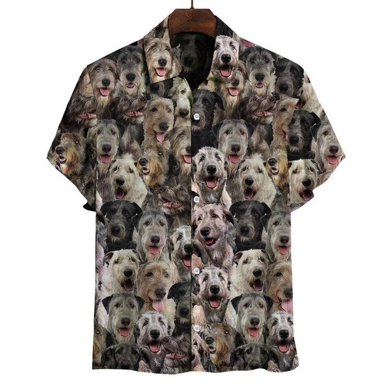 You Will Have A Bunch Of Irish Wolfhounds All Over Printed Hawaiian Shirt, Farm Hawaiian Shirt, Farmer Hawaii