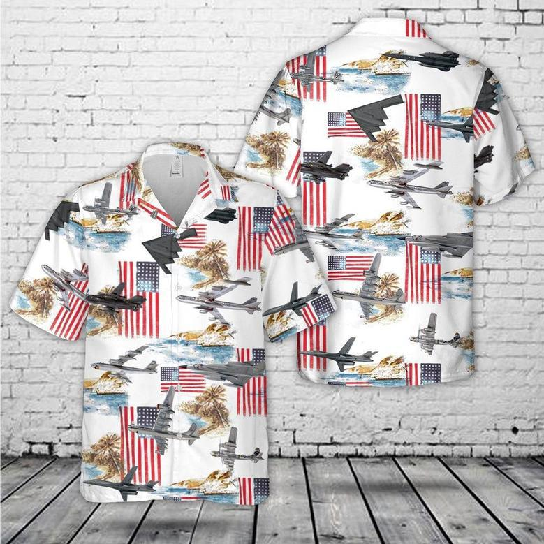 Air Force Hawaiian Shirt, Us Air Force Strategic Airplane Bombers Hawaiian Shirt, Air Force Aloha Shirt