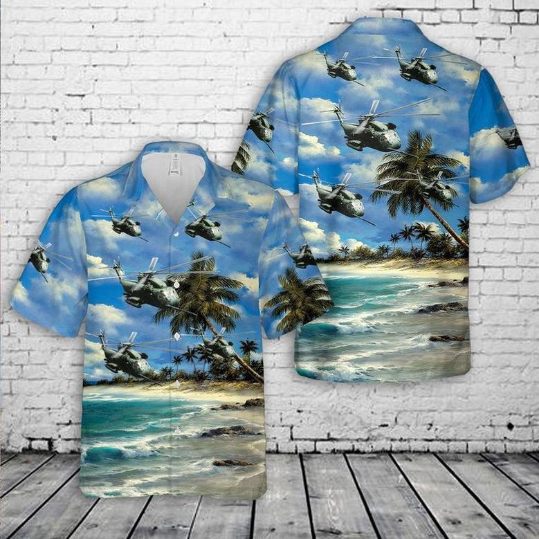 Air Force Hawaiian Shirt, Us Air Force Special Operations Squadron Sikorsky Super Jolly Green Giant Hawaiian Shirt, Air Force Aloha Shirt