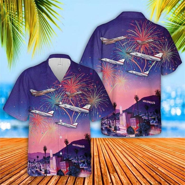 Air Force Hawaiian Shirt, Us Air Force Convair Delta Dart California Of July Hawaiian Shirt, Air Force Aloha Shirt