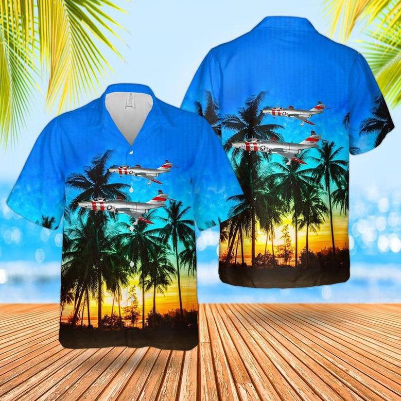 Air Force Hawaiian Shirt, Us Air Force Mcdonnell Voodoo Sun Run Hawaiian Shirt, Air Force Aloha Shirt