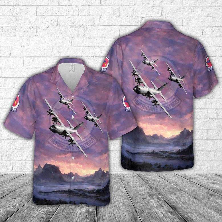 Air Force Hawaiian Shirt, Us Air Force Weather Reconnaissance Squadron Hercules Hawaiian Shirt, Air Force Aloha Shirt