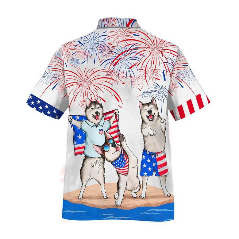 Alaska Hawaiian Shirt For Of July Patriotic, American Independence Day Dog Hawaii Shirt For Men And Women